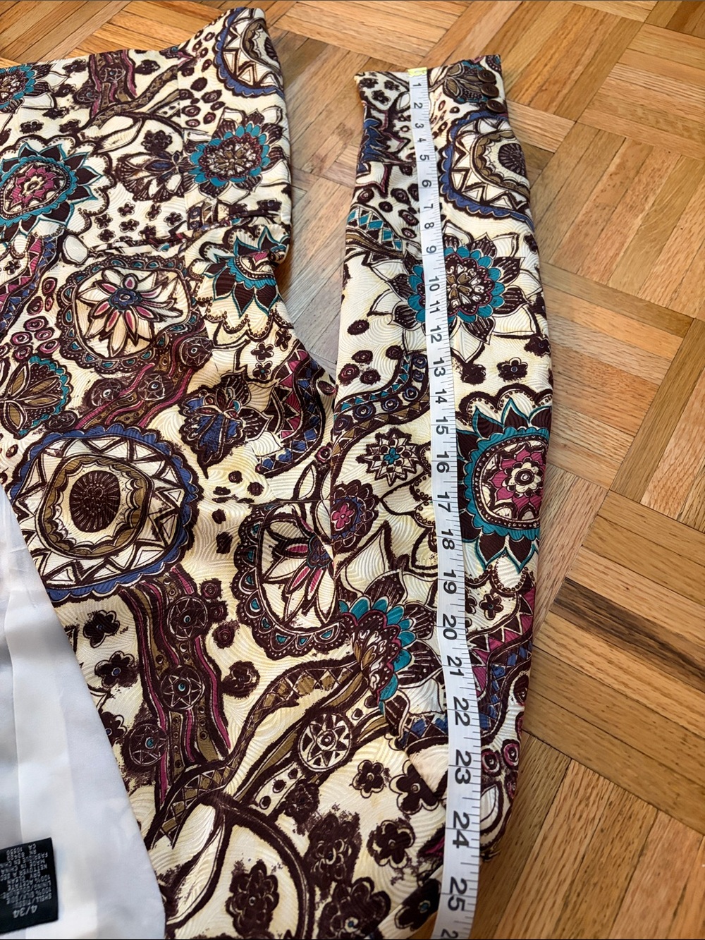 Diane Gilman Silk Floral Blazer Women’s Size 4 - & Anne Klein Olive Skirt - Picture 8 of 14